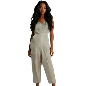 Antonio Melani Designer Tan Sleeveless Jumpsuit Womens 12